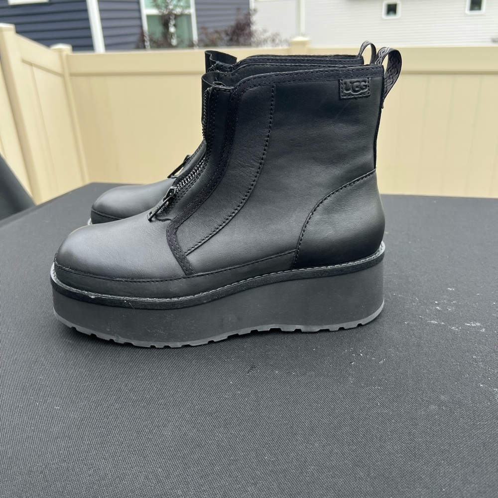 UGG Black Platform Ankle Boots